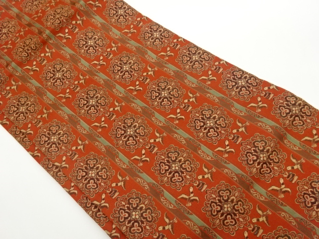 JAPANESE NAGOYA OBI / WOVEN BIRD